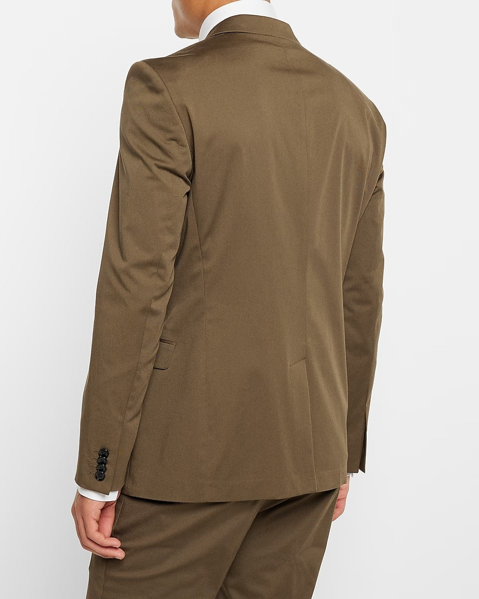 Men's Vintage Olive Brown Tuxedo Suit