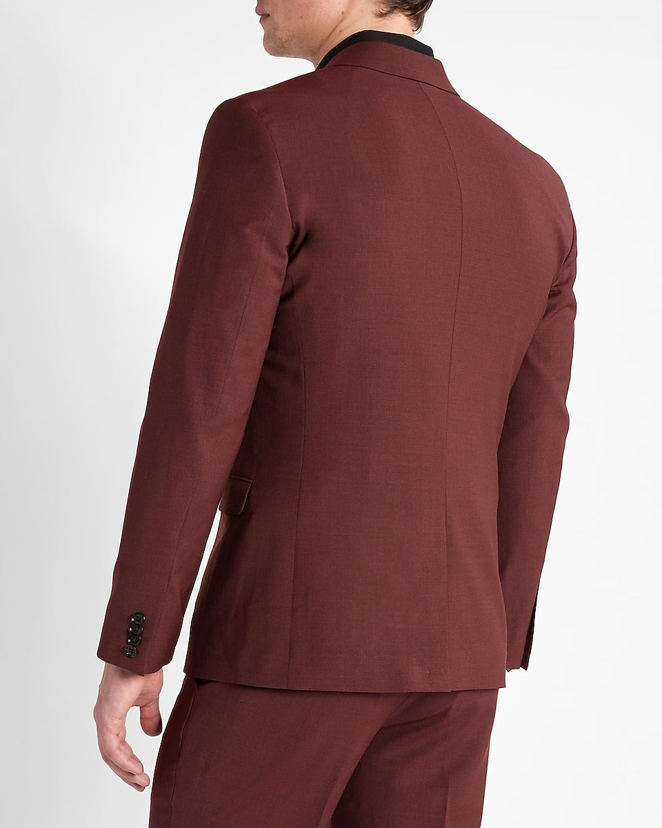Men's Iconic Maroon Tuxedo Suit
