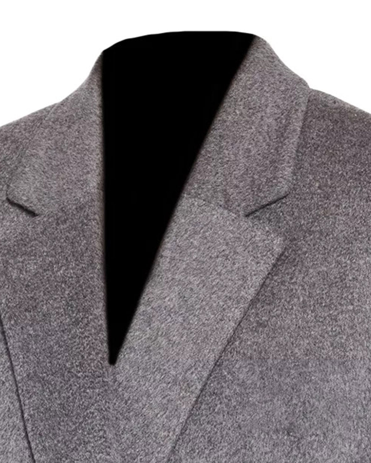 Women's Grey Double Breasted Wool Coat