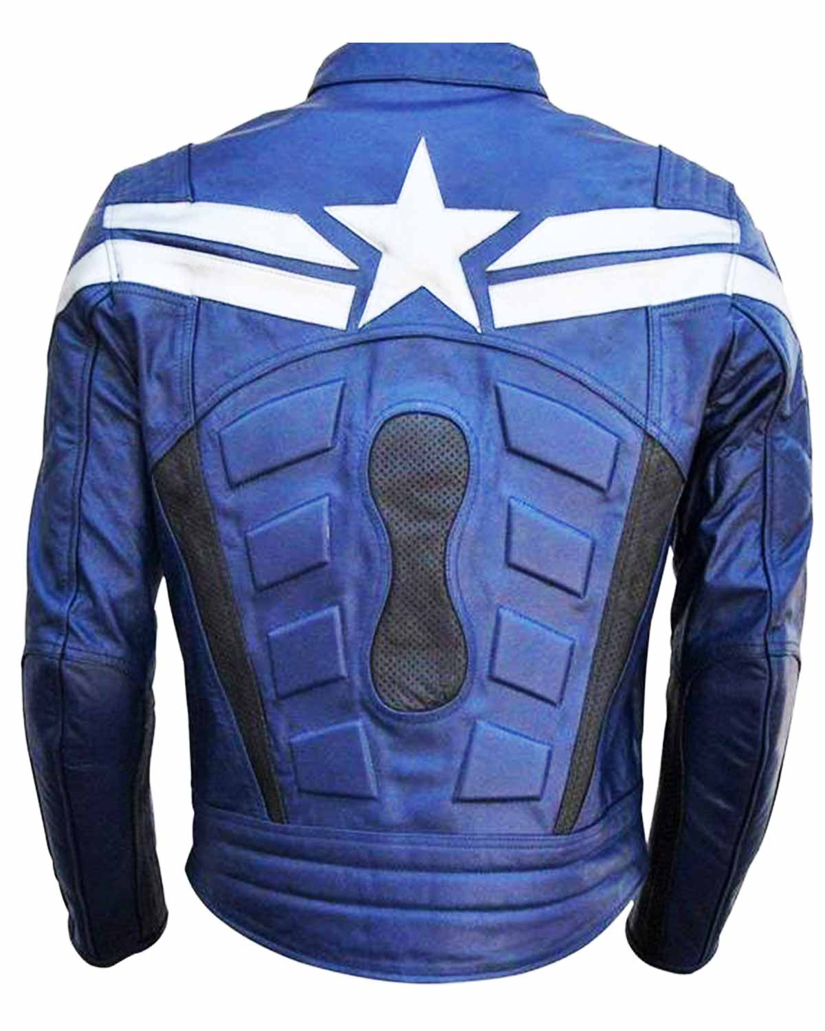 Chris Evans Captain America The Winter Soldier Blue Jacket