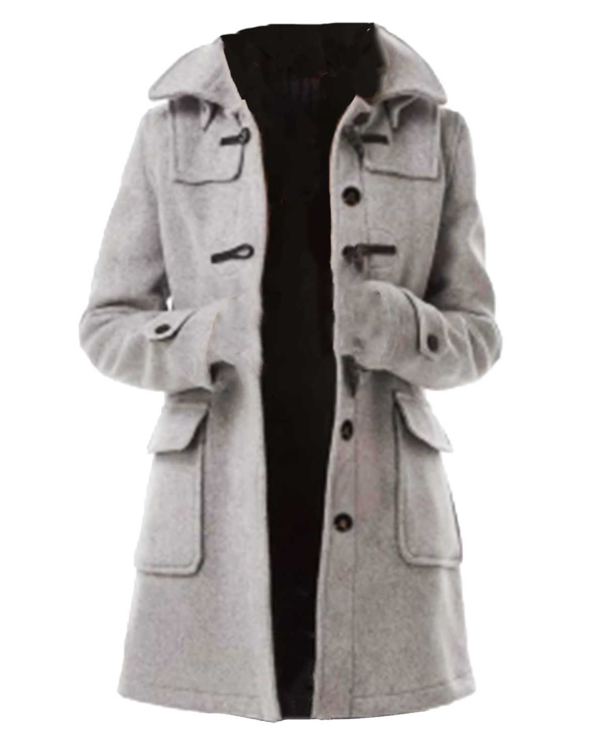 About Fate Emma Roberts Gray Wool Coat