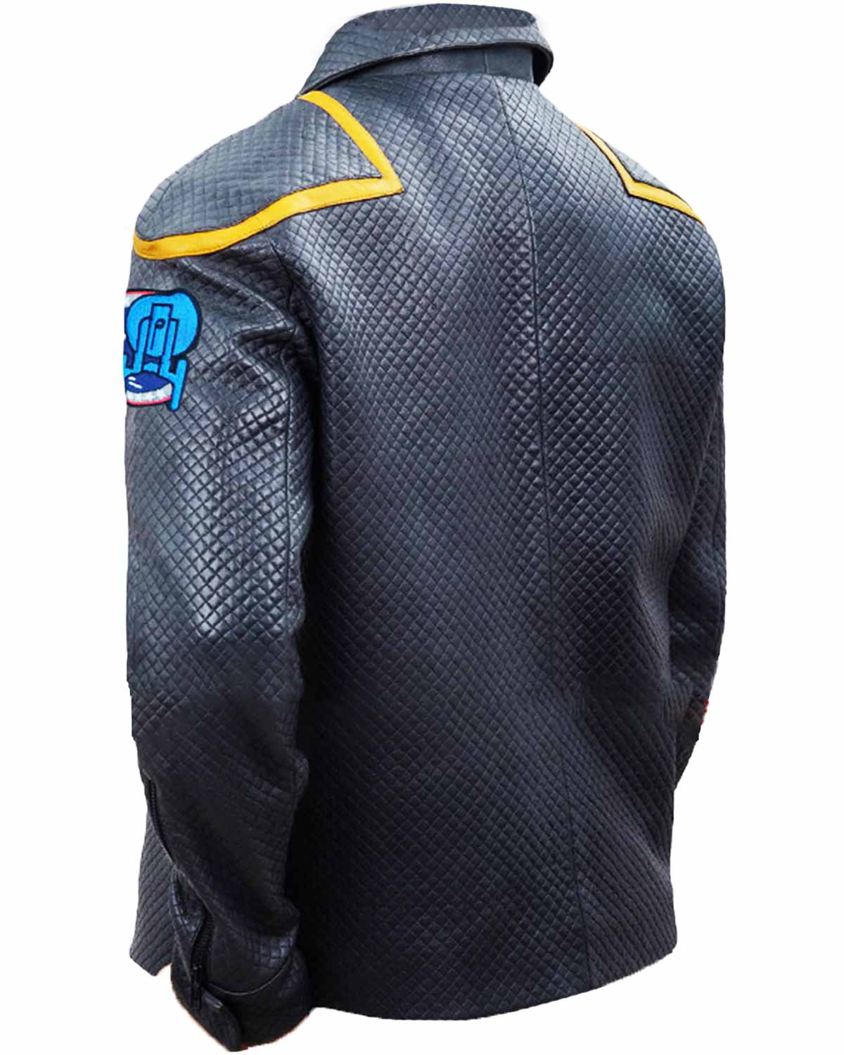 Star Trek Away Team Gray Quilted Leather Jacket