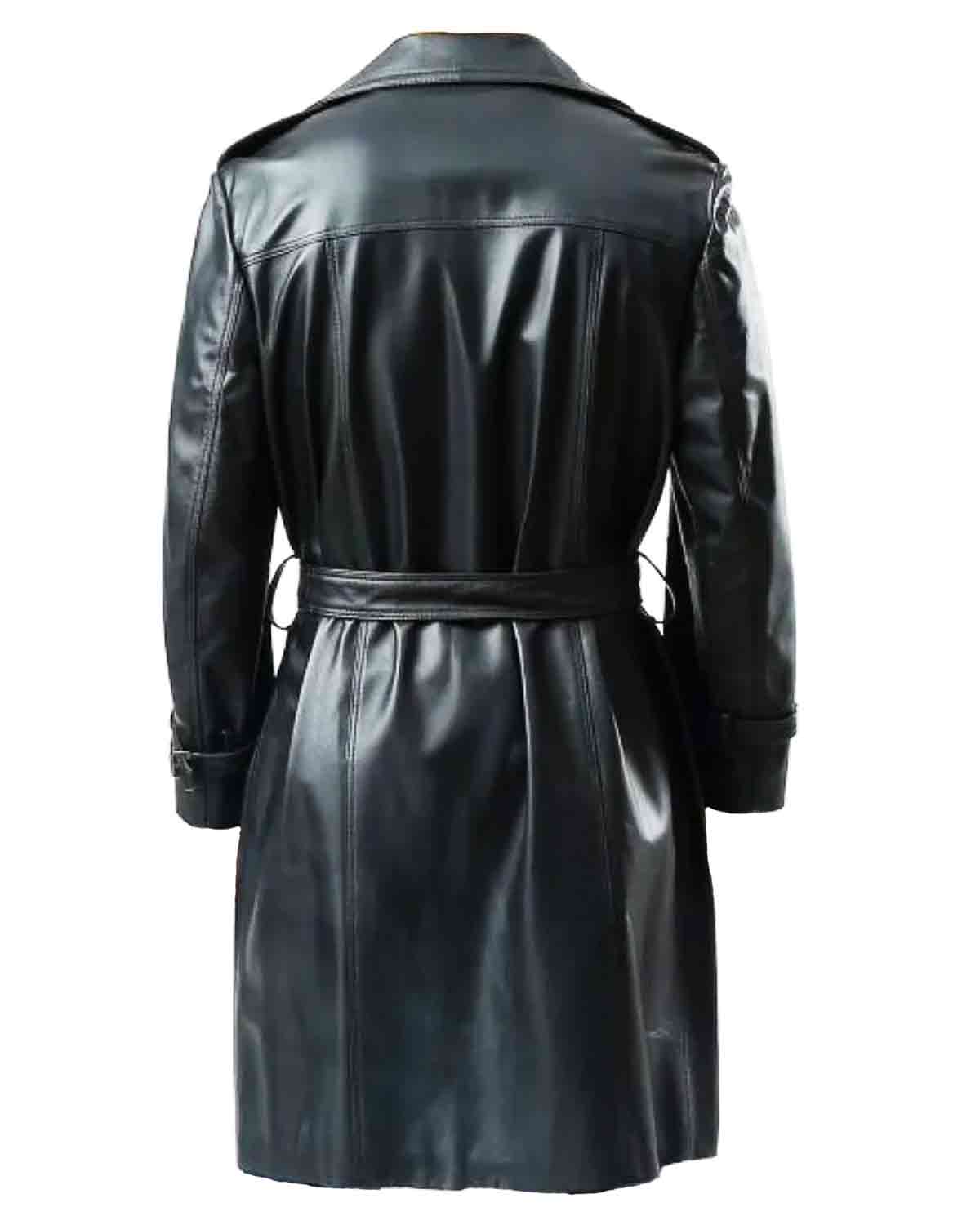 Adam Lambert Double Breasted Black Trench Coat