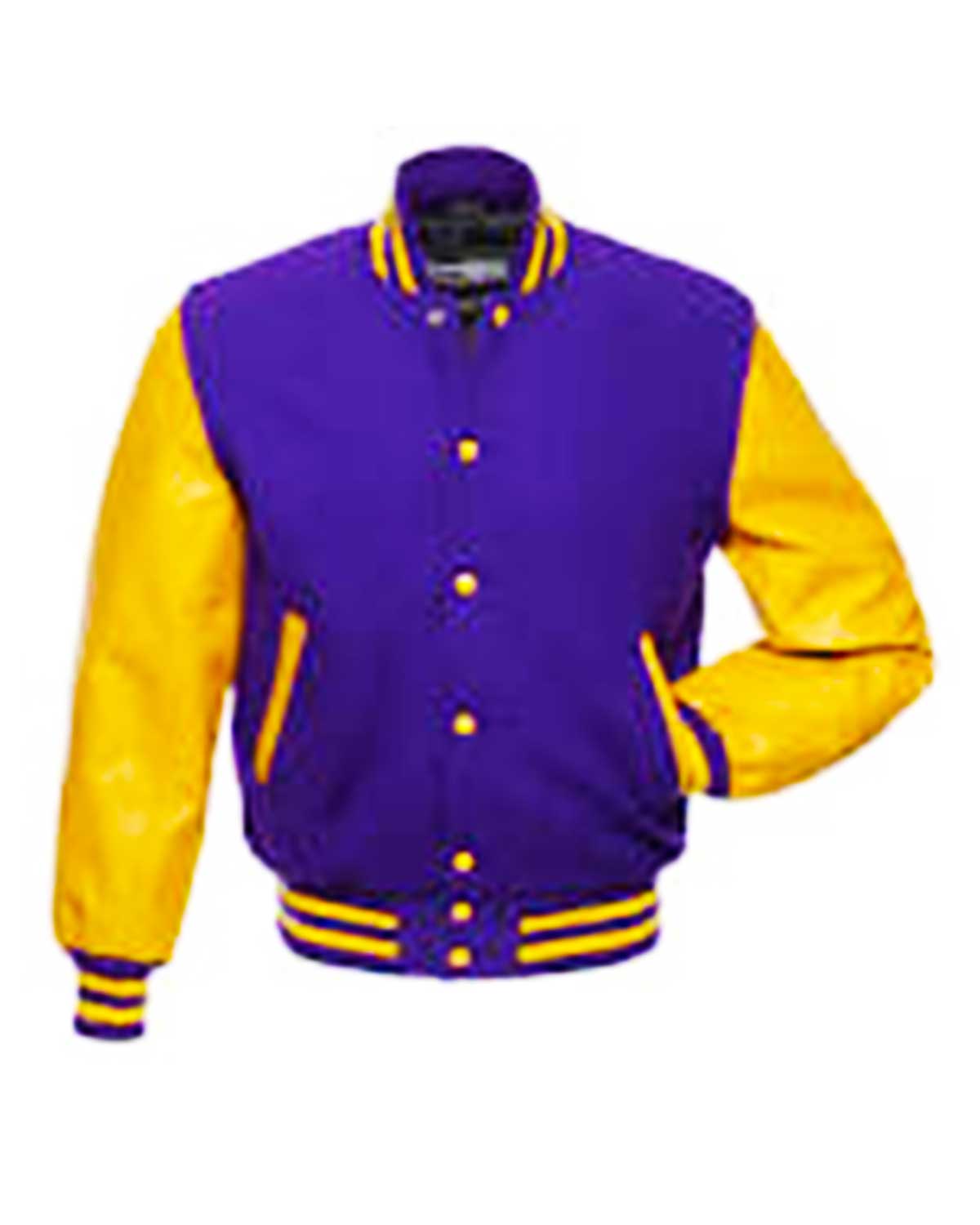 Classic Varsity Purple and Yellow Jacket