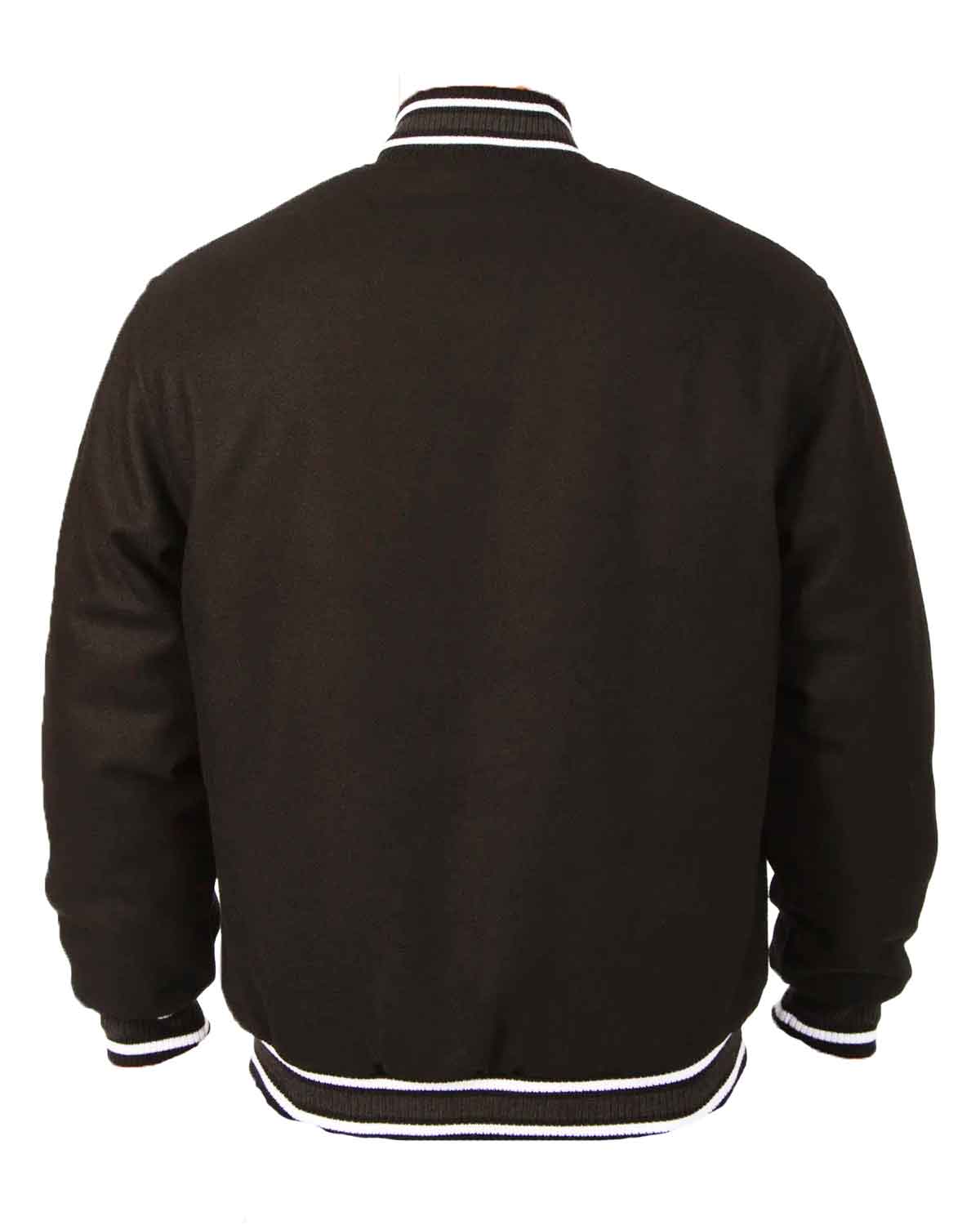 Dodge Ram Bomber Black Wool Jacket