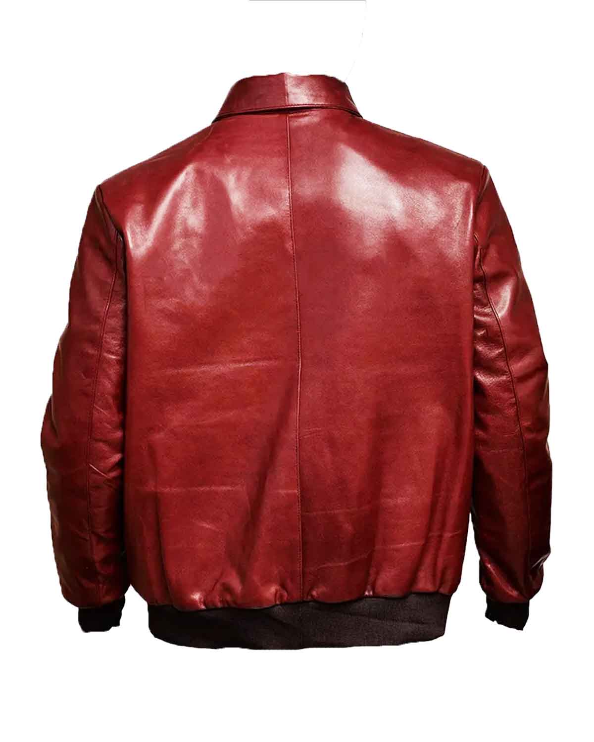 Drake Maroon Bomber Maroon Leather Jacket