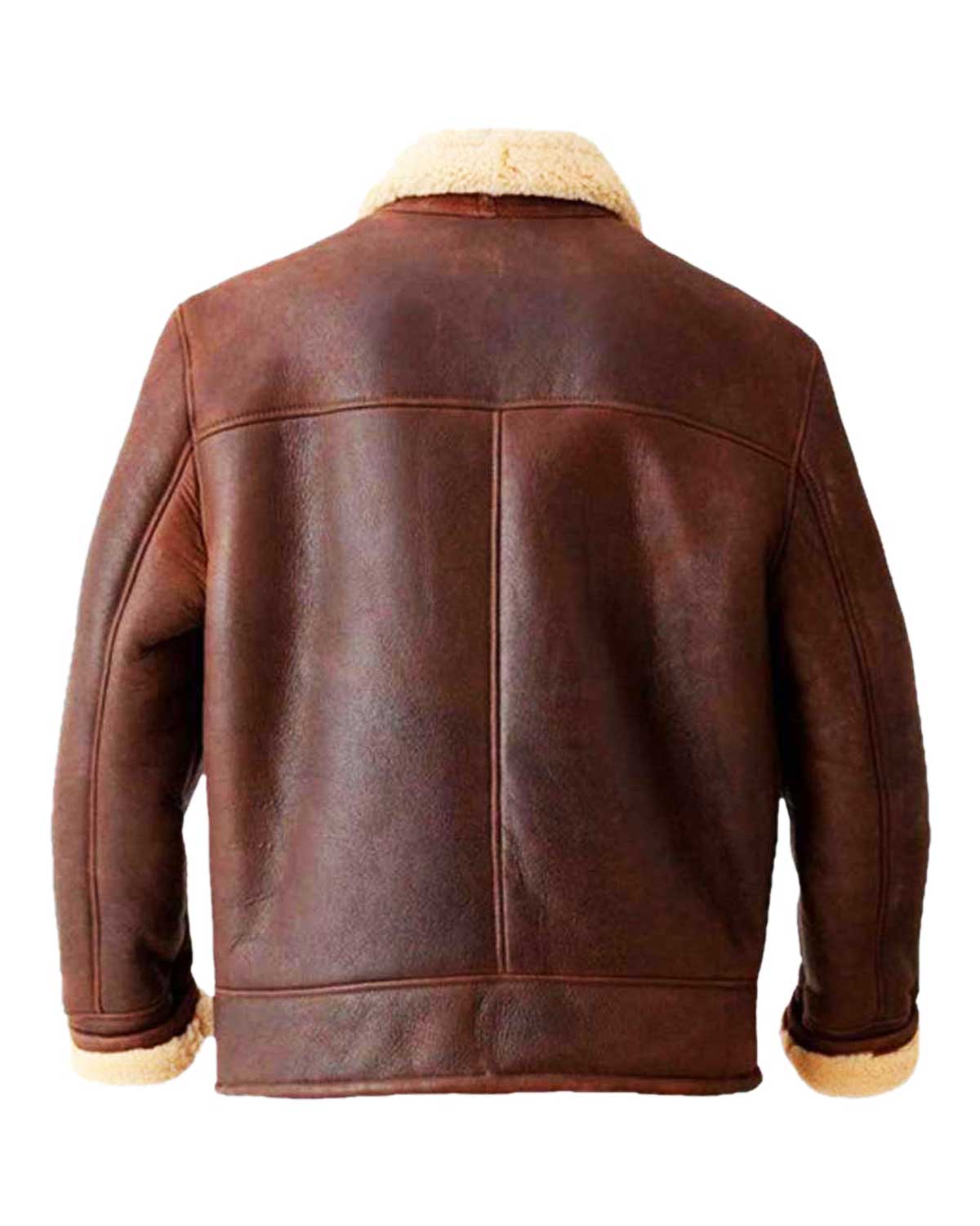 Men's Aviator Brown Leather Jacket