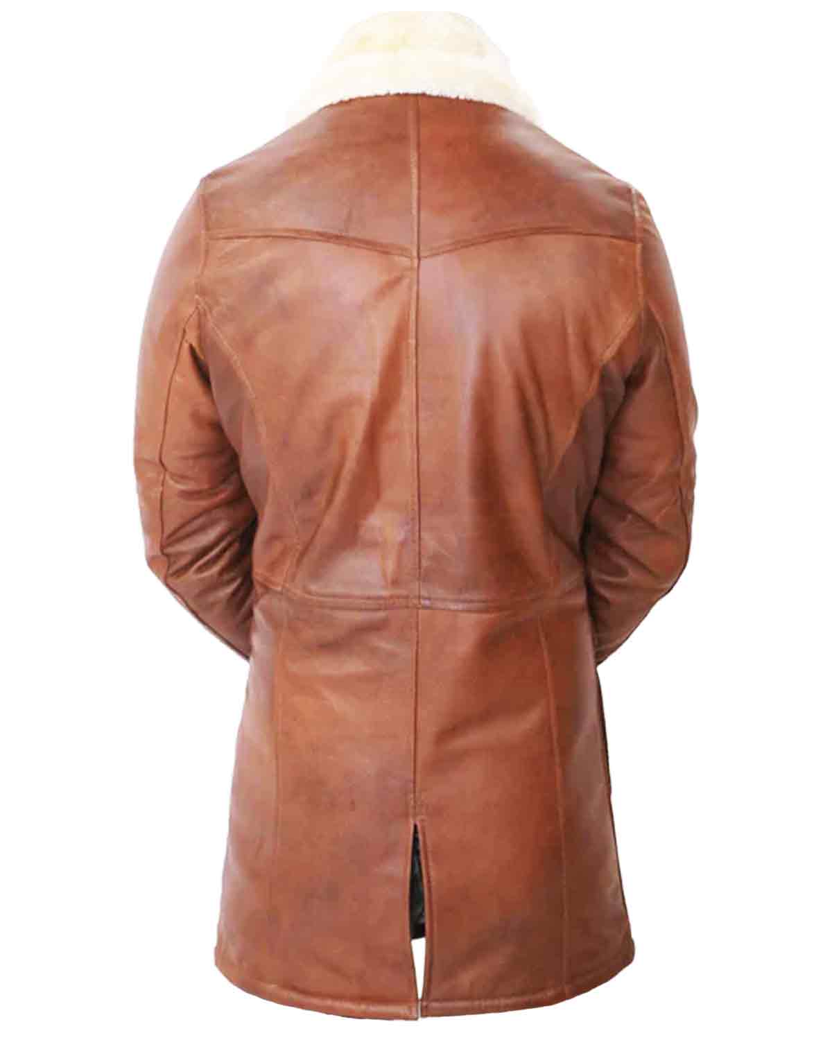 Dark Knight Rises Distressed Brown Bane Leather Coat