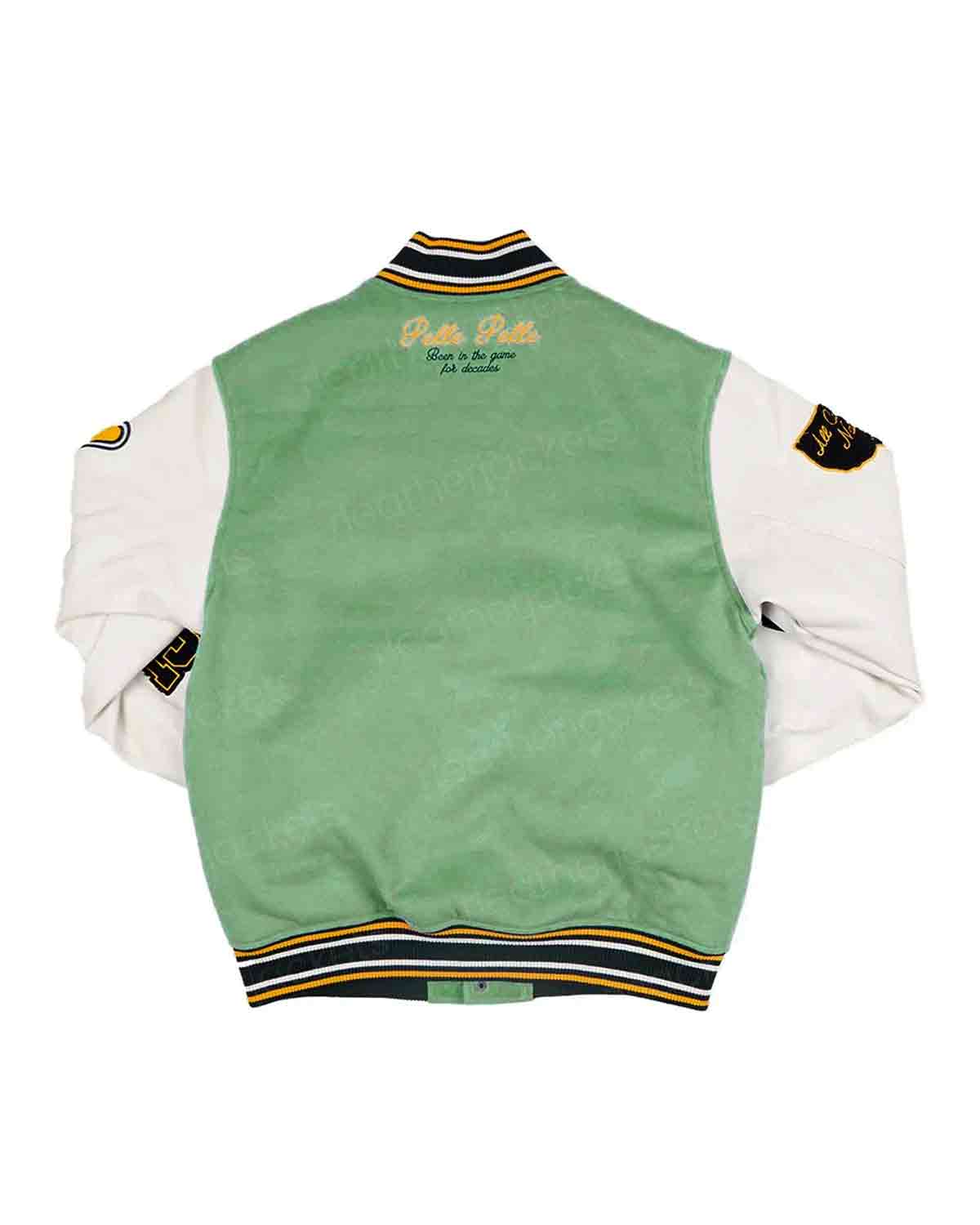 Pelle Pelle World Famous Green Varsity Jacket