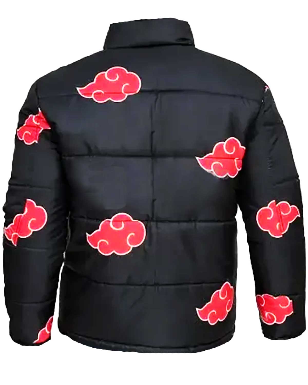 Naruto Akatsuki Black Puffer Jacket