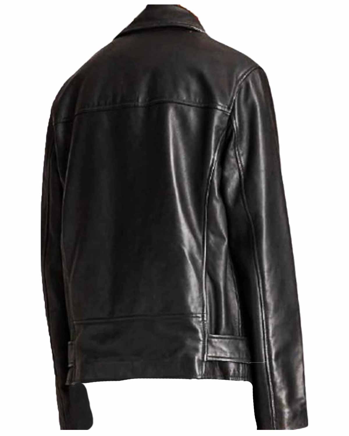 Camille Razat Emily In Paris Black Leather Jacket