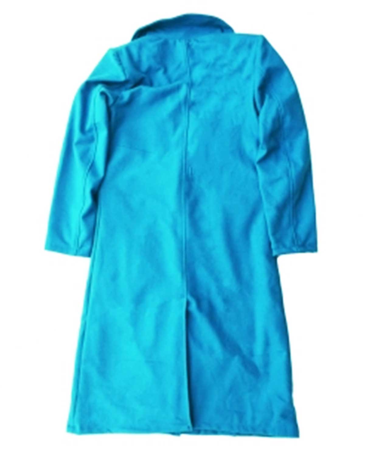 A Discovery of Witches Teresa Palmer Blue Wool Coat