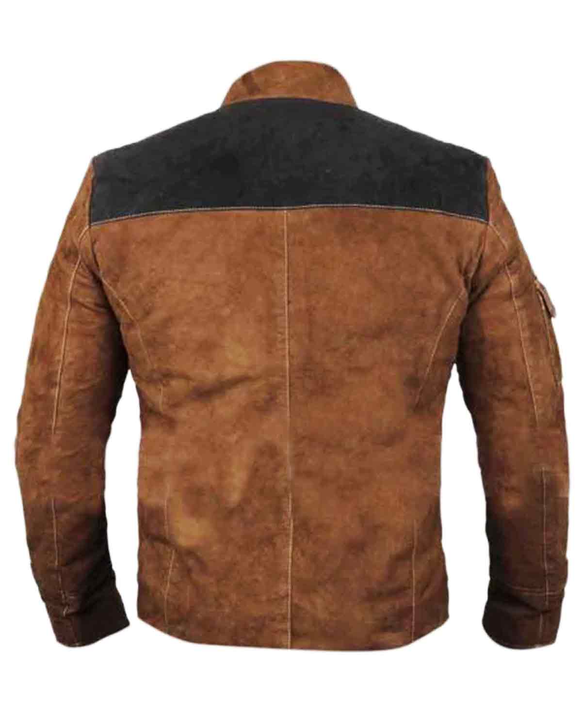 Solo A Star Wars Story Light Brown Motorcycle Suede Jacket