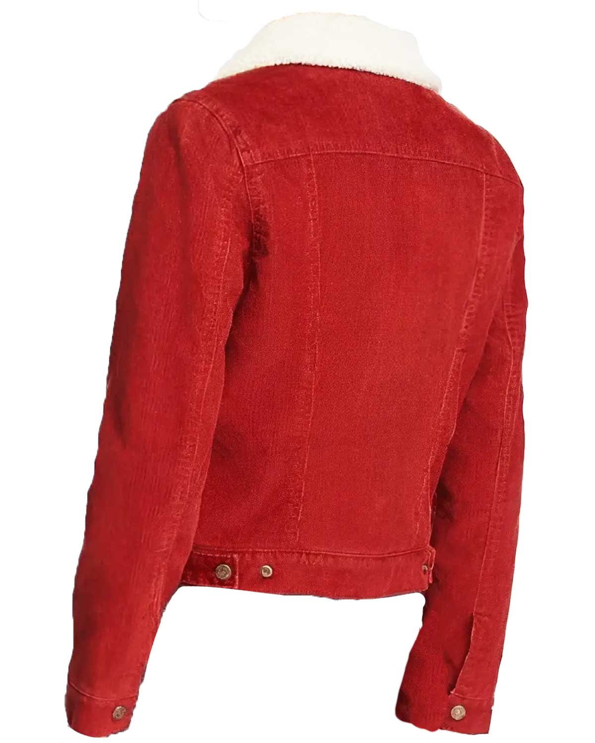 Heartland Amy Fleming Red Sherpa Collar Jacket
