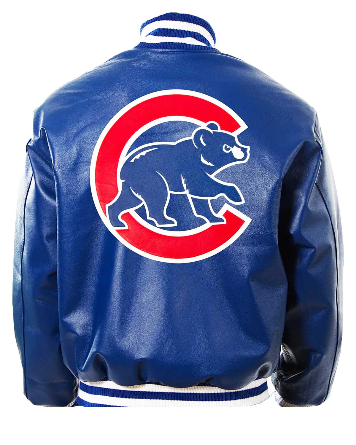 Chicago Cubs Letterman Royal Blue Leather Jacket