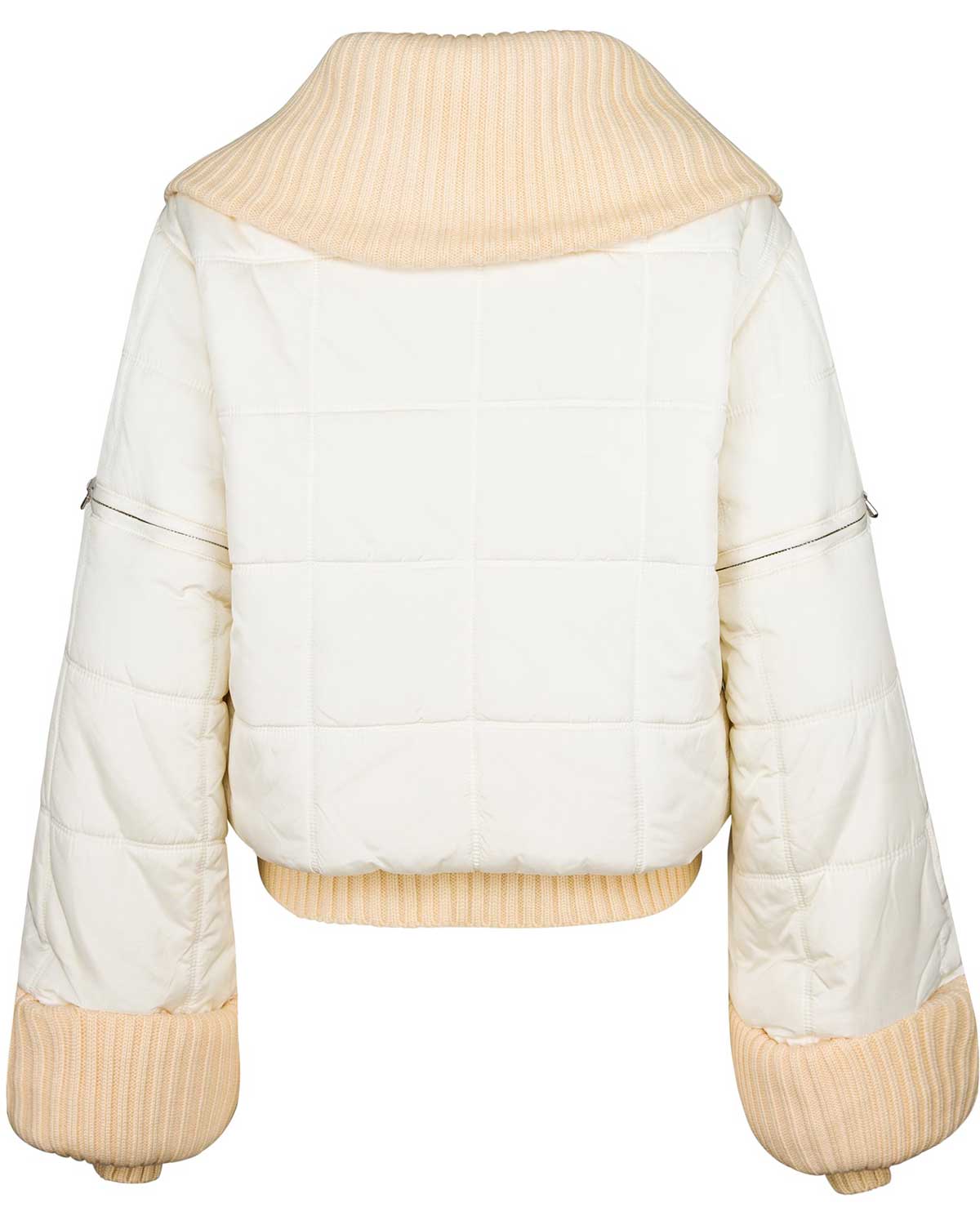 Runway Women Fall 2000 Sleeves Removable Short Body Puffer Jacket