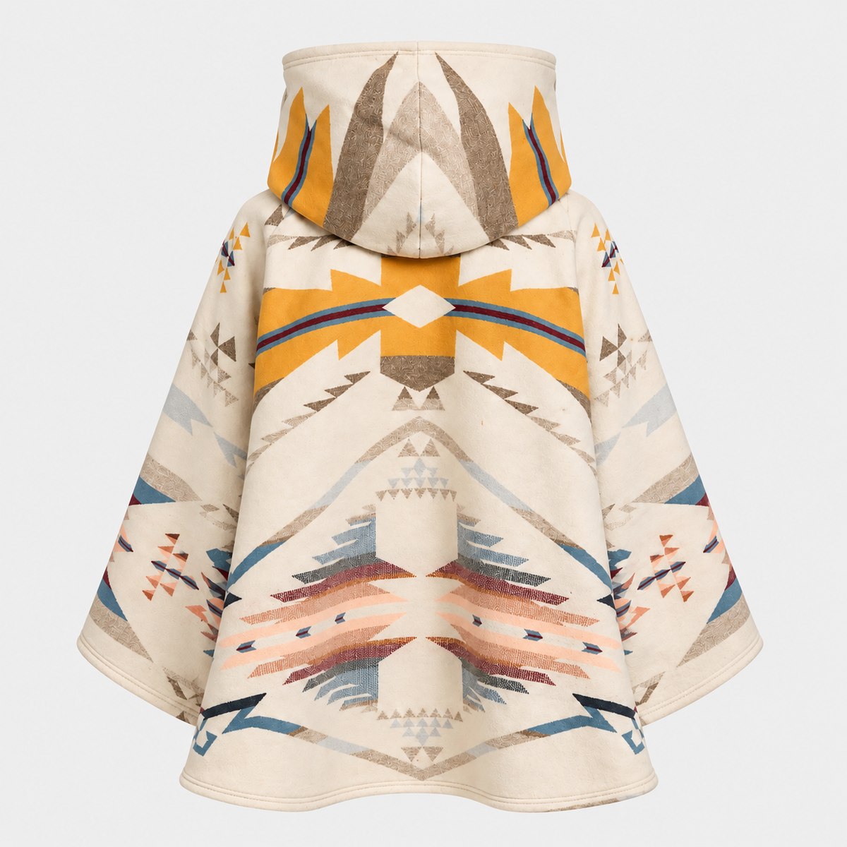 Women's Southwestern Aztec Hooded Toggle Coat