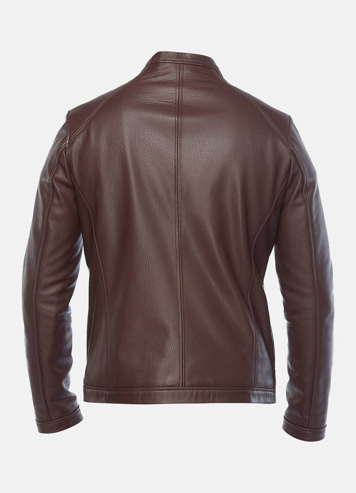 Men's Choco Brown Biker Leather Jacket