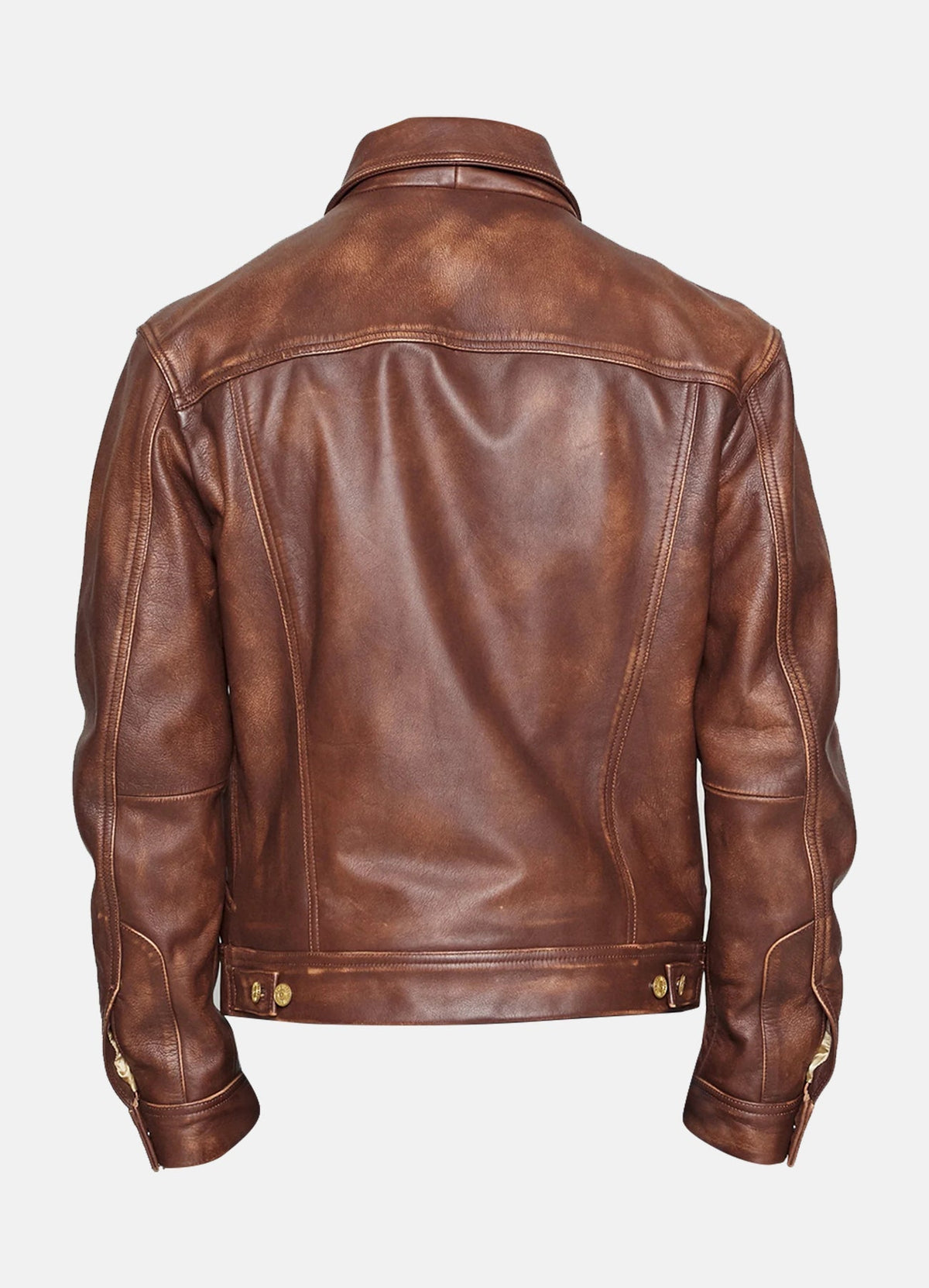 Men's Vintage Style Distressed Leather Jacket