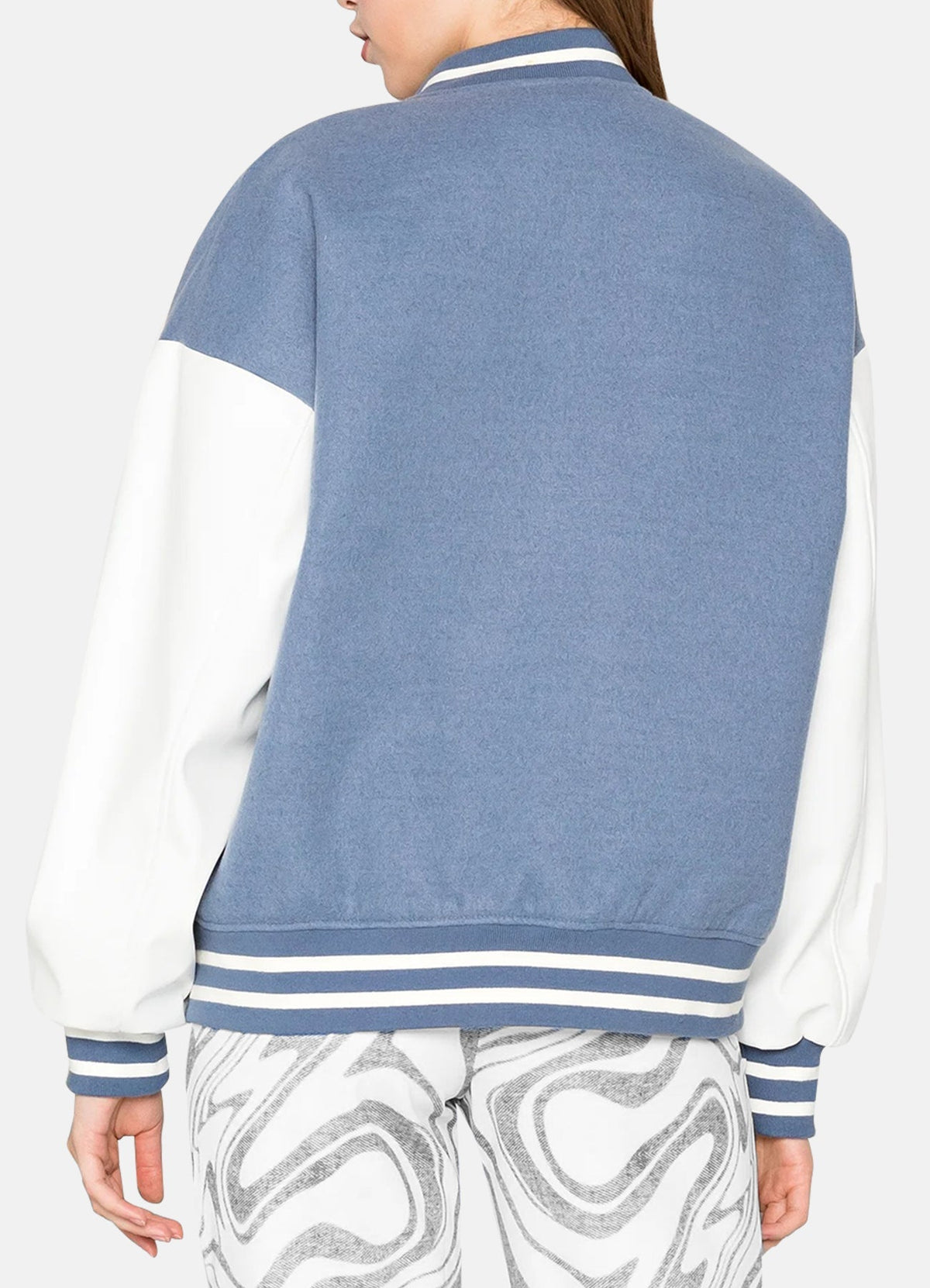 Women's Iconic Light Blue Varsity Jacket