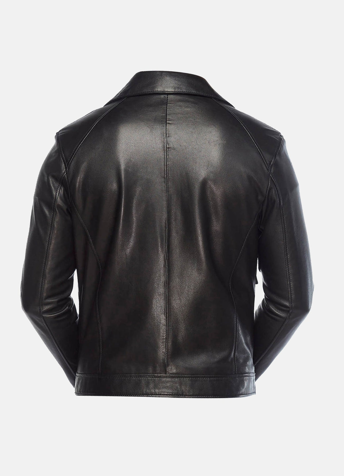 Men's Midnight Black Biker Leather Jacket