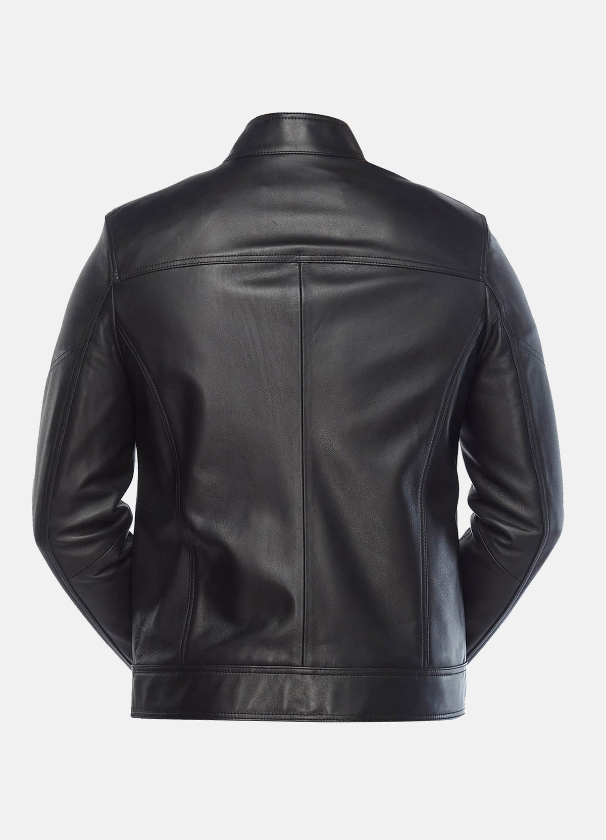 Men's Soft Black Biker Leather Jacket