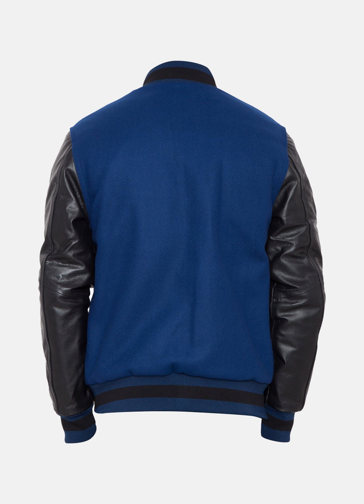 Men's Blue and Black Varsity Jacket