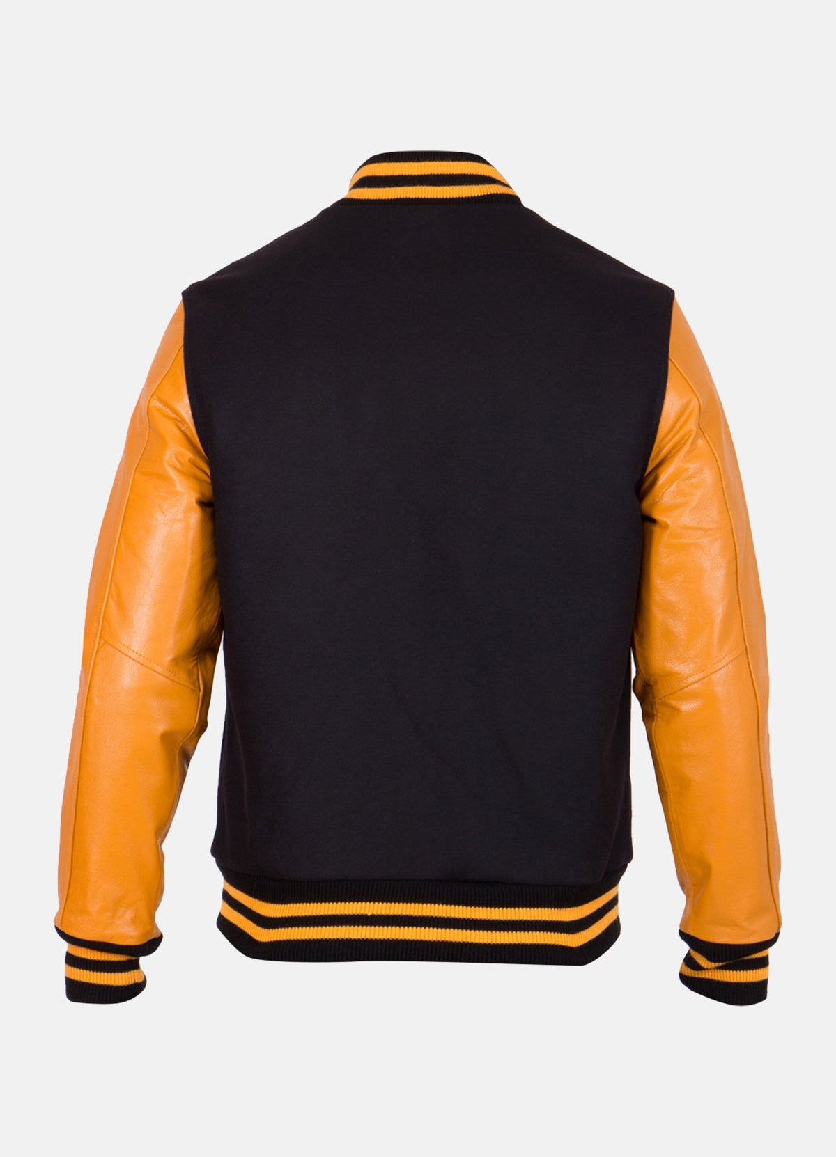 Men's Black and Yellow Varsity Jacket