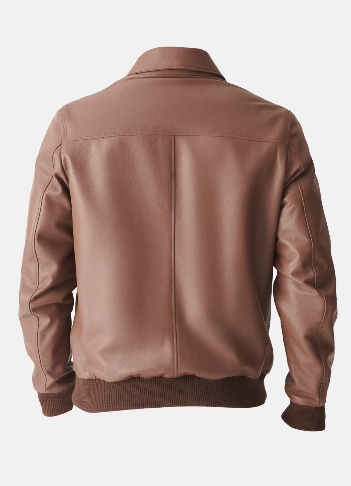 Men's Tan Four Pocket Style Leather Jacket