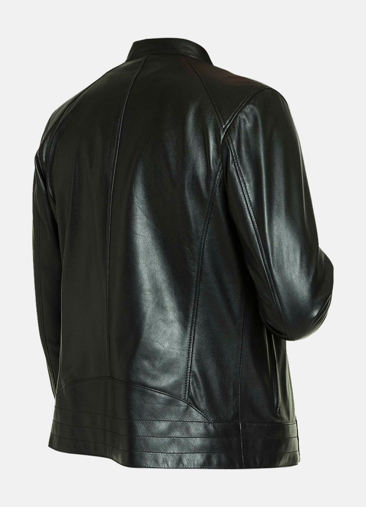 Men's Classic Black Lambskin Leather Jacket