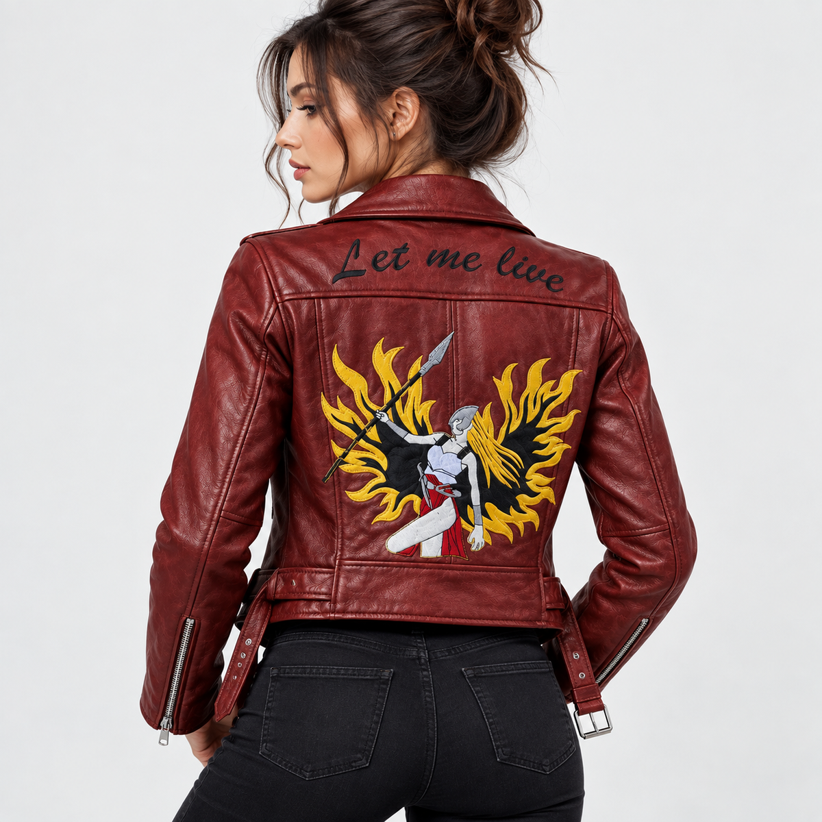 Claire Redfield Resident Evil Code Veronica Inspired Leather Biker Jacket