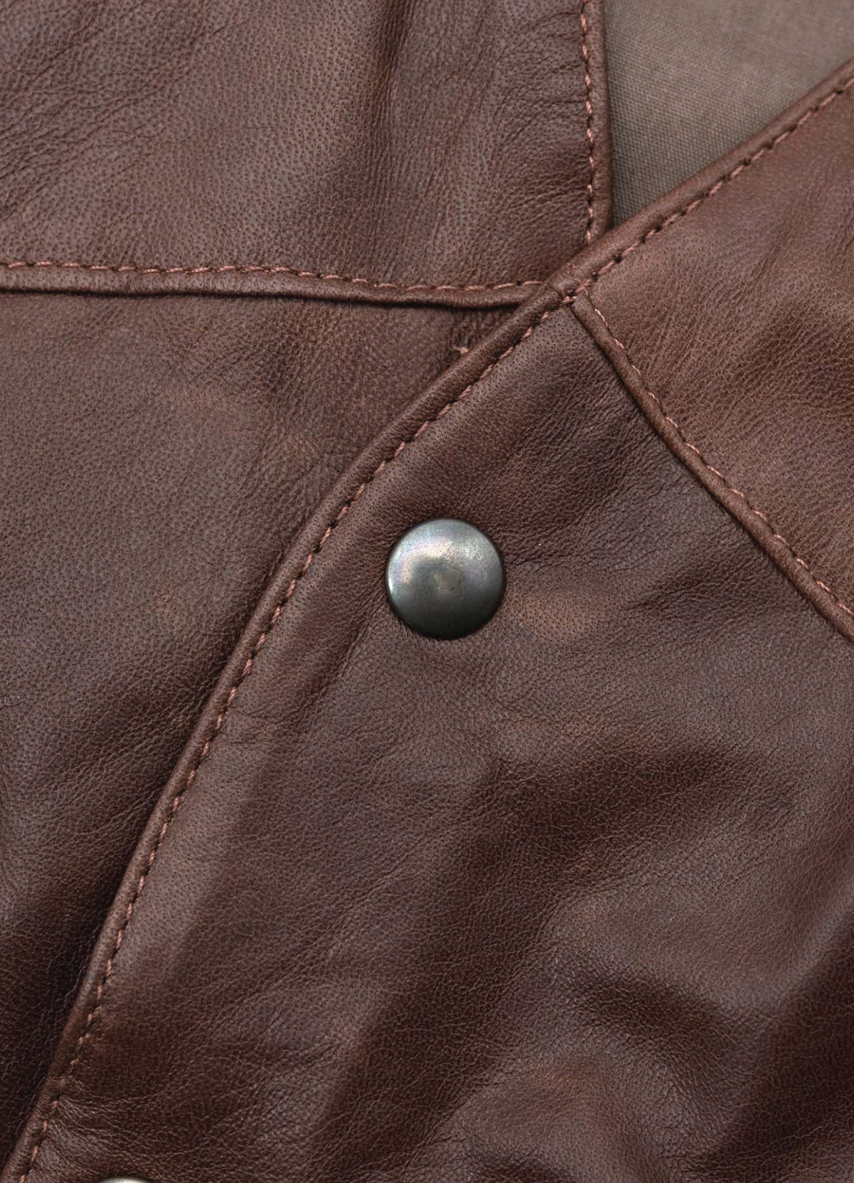 Men's Brown Real Leather Vest