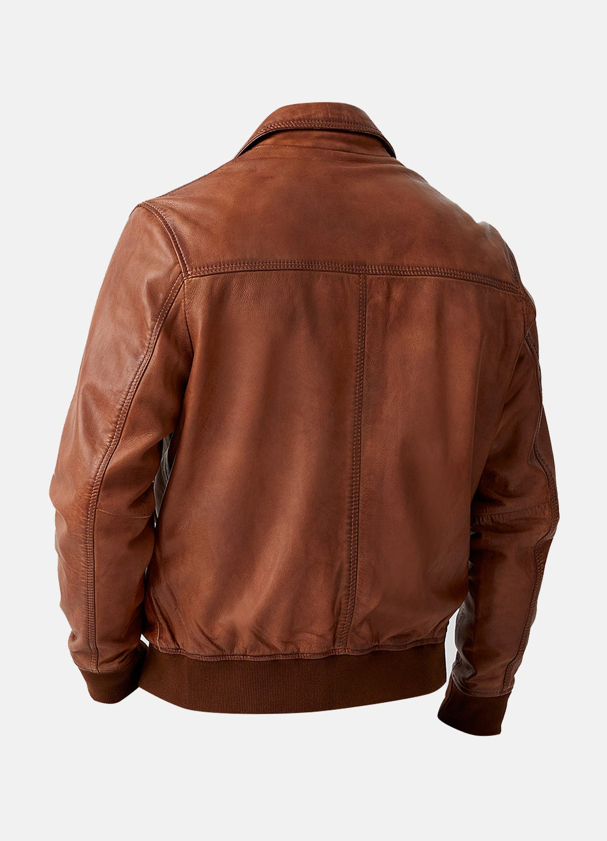 Men's Vintage Style Bomber Leather Jacket