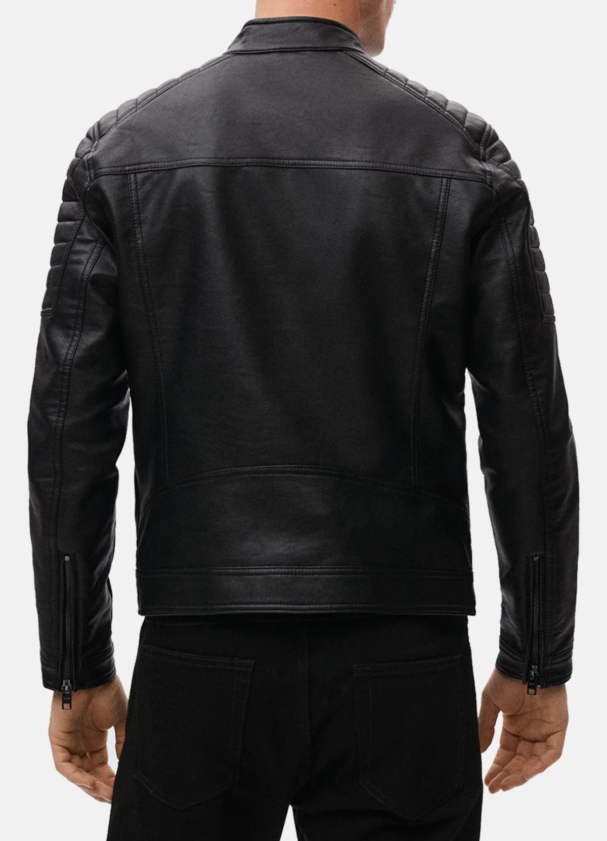 Men's Jade Black Biker Leather Jacket