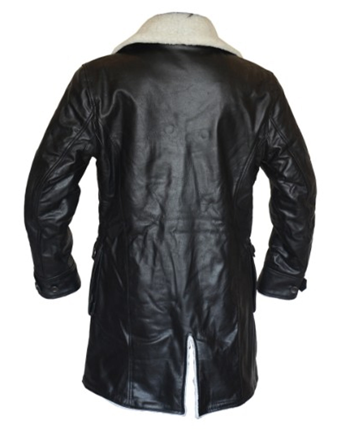 Bane Coat Black Genuine Real Leather Coat Batman Dark Knight Shearling