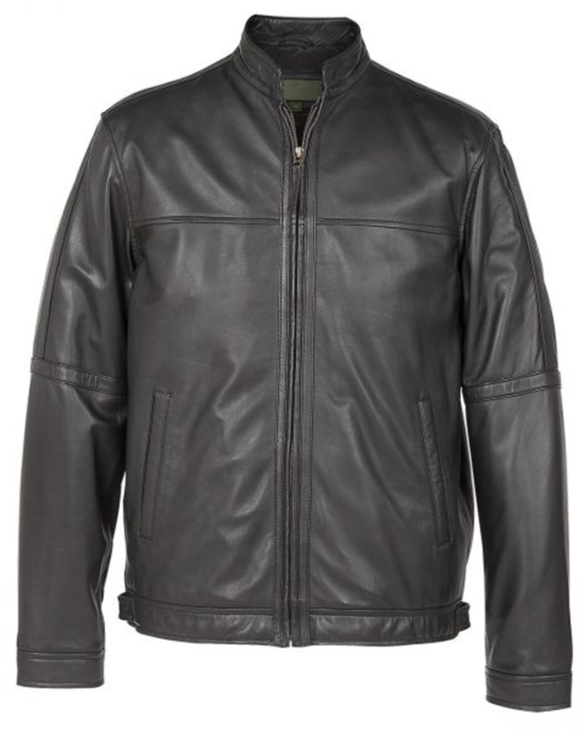 Men's Motorcycle Black Leather Jacket