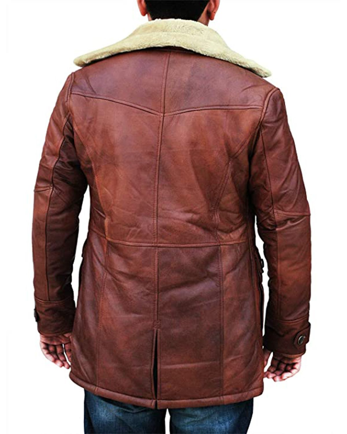 Men's Tom Hardy Brown Long Bane Coat