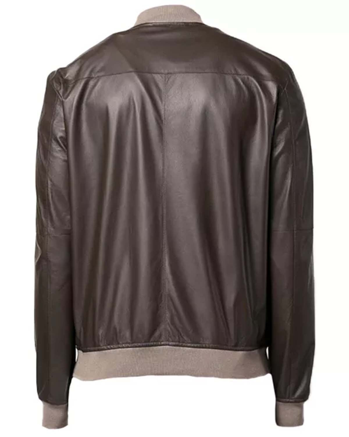 Men's Chocolate Brown Varsity Jacket