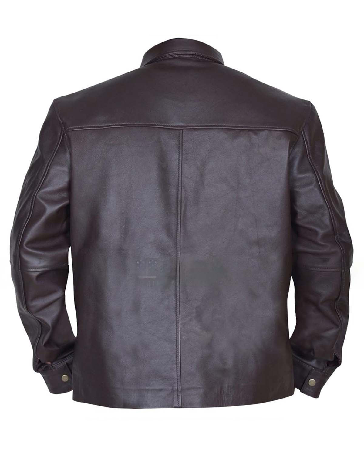 Men's Addicted Brown Leather Jacket