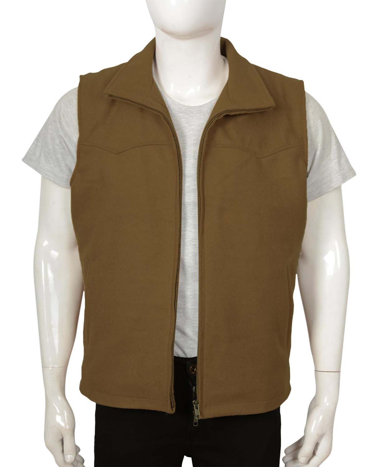 Kevin Costner Yellowstone Leather Vest