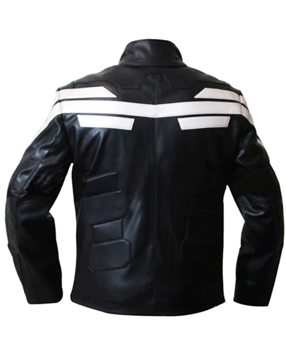 Captain America Winter Soldier Black Leather Jacket