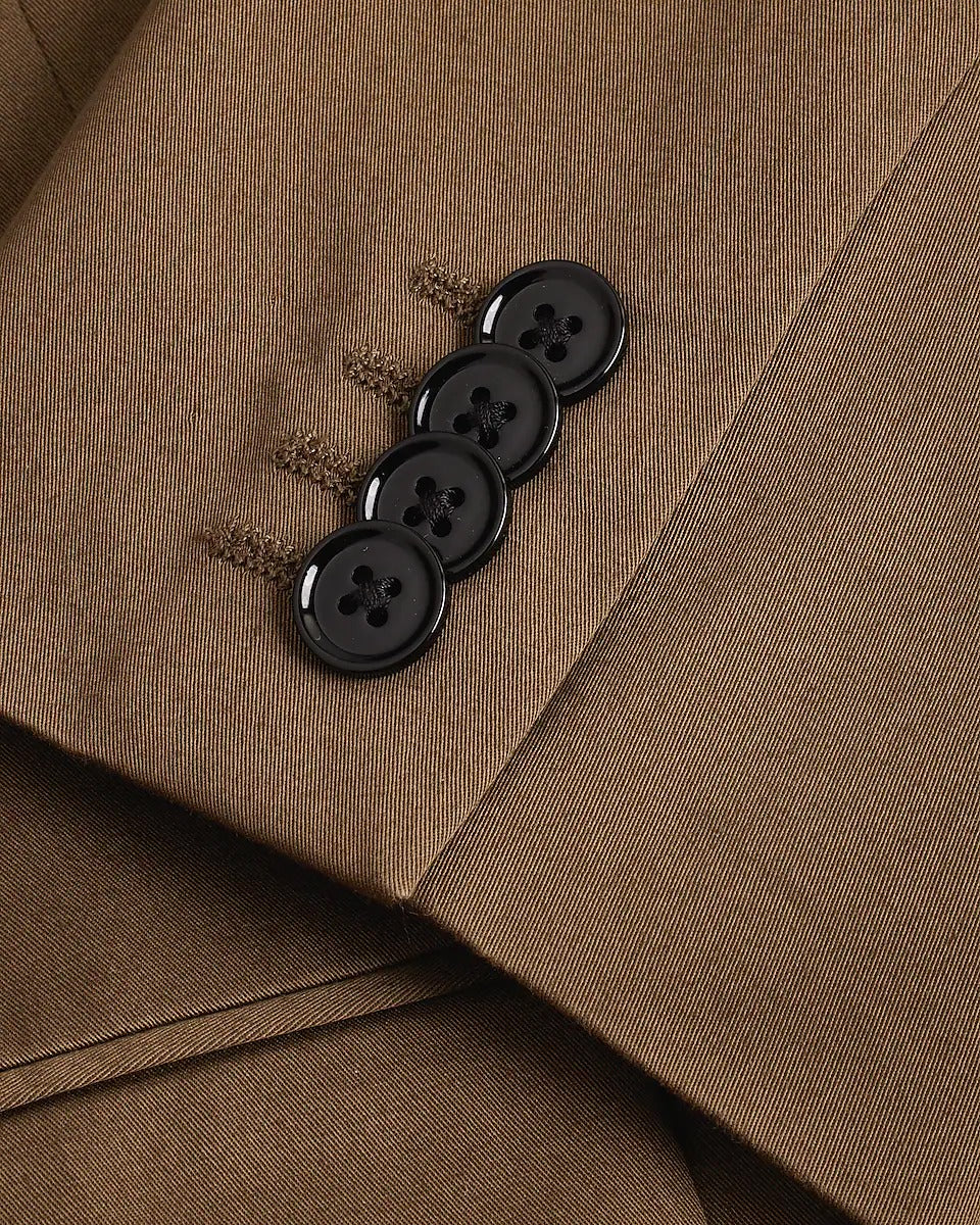 Men's Vintage Olive Brown Tuxedo Suit