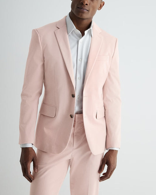 Men's Bright Pink Tuxedo Suit