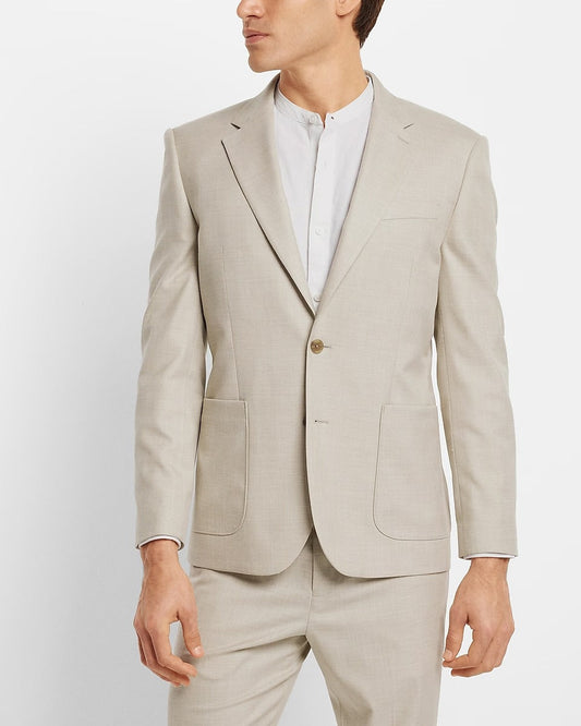 Men's Floral White Tuxedo Suit