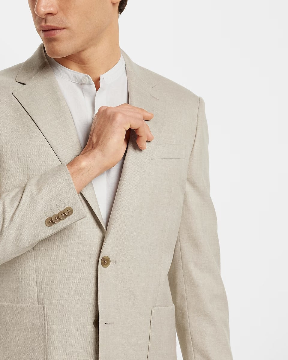 Men's Floral White Tuxedo Suit