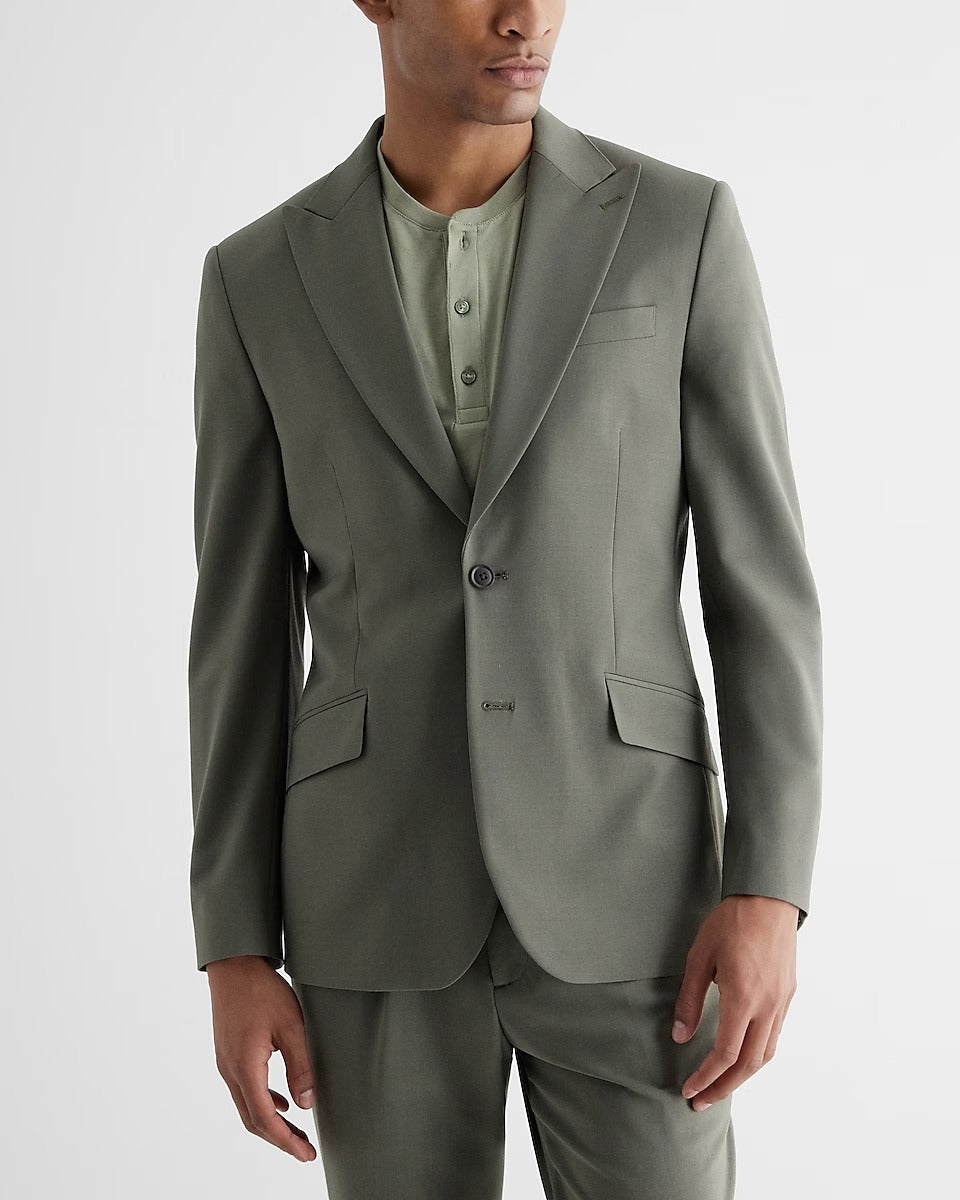 Men's Olive Green Tuxedo Suit