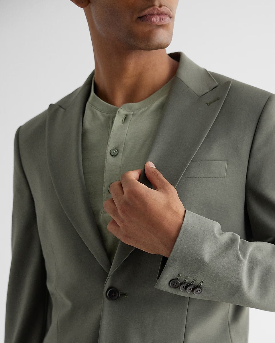 Men's Olive Green Tuxedo Suit