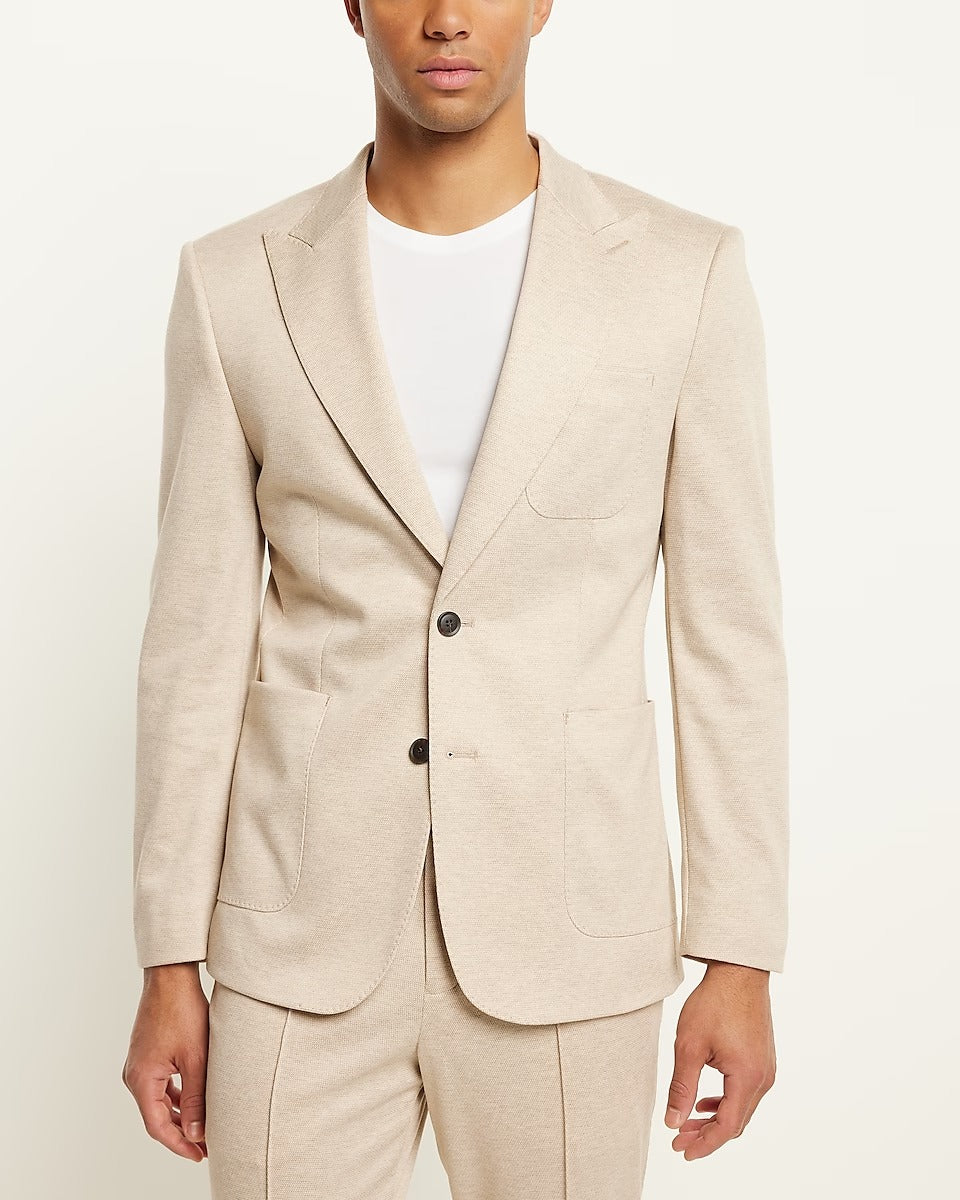 Men's Almond White Tuxedo Suit