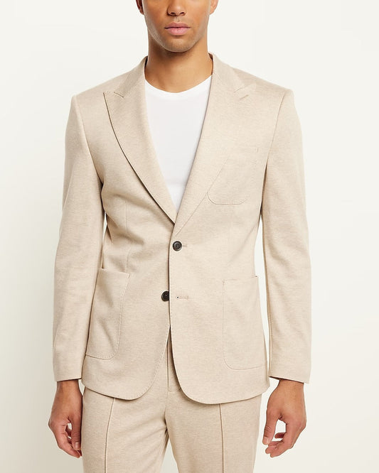Men's Almond White Tuxedo Suit