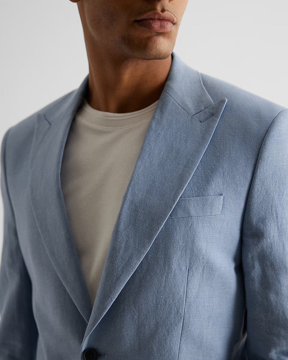 Men's Classic Light Blue Tuxedo Suit